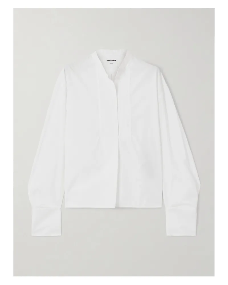Jil Sander Thursday Hemd Aus Baumwollpopeline - Wollweiß Wollweiß