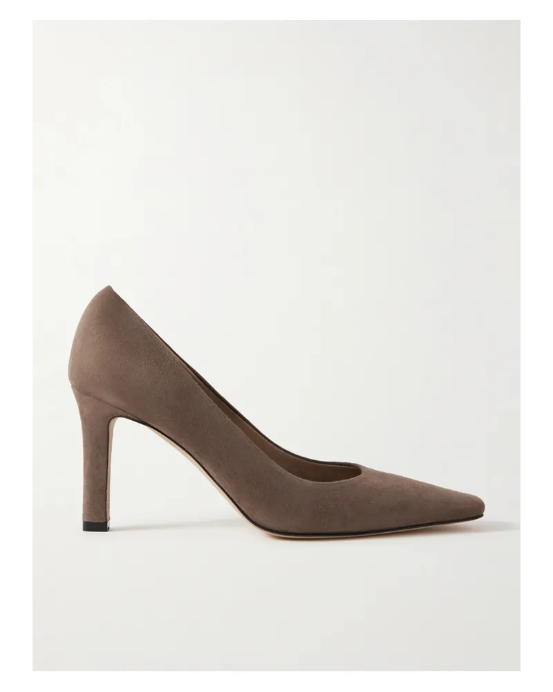The Row Carla Pumps Aus Veloursleder - Braun Braun