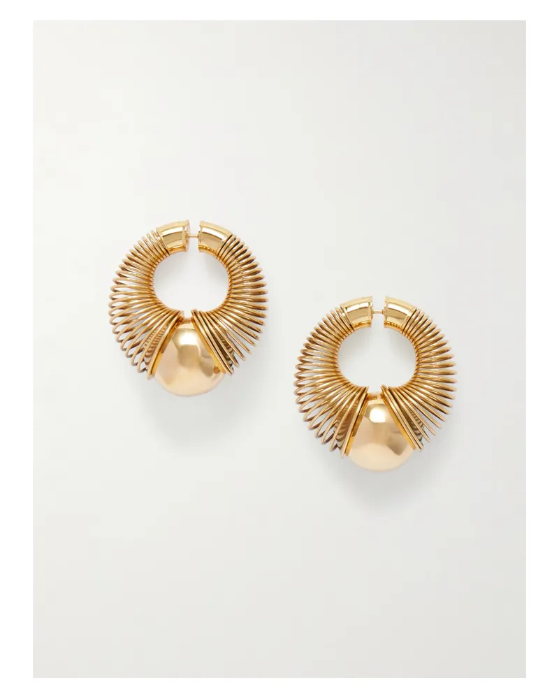 Alaïa Goldfarbene Creolen Gold