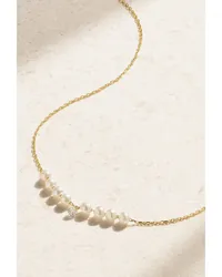 MIZUKI Kette aus 14 Karat  mit Perlen Und Diamant Gold