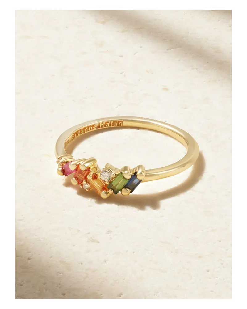 Suzanne Kalan Ring Aus 18 Karat Gold Mit Saphiren Und Diamanten Gold