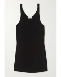 Saint Laurent Tanktop aus Gerippter Wolle Schwarz