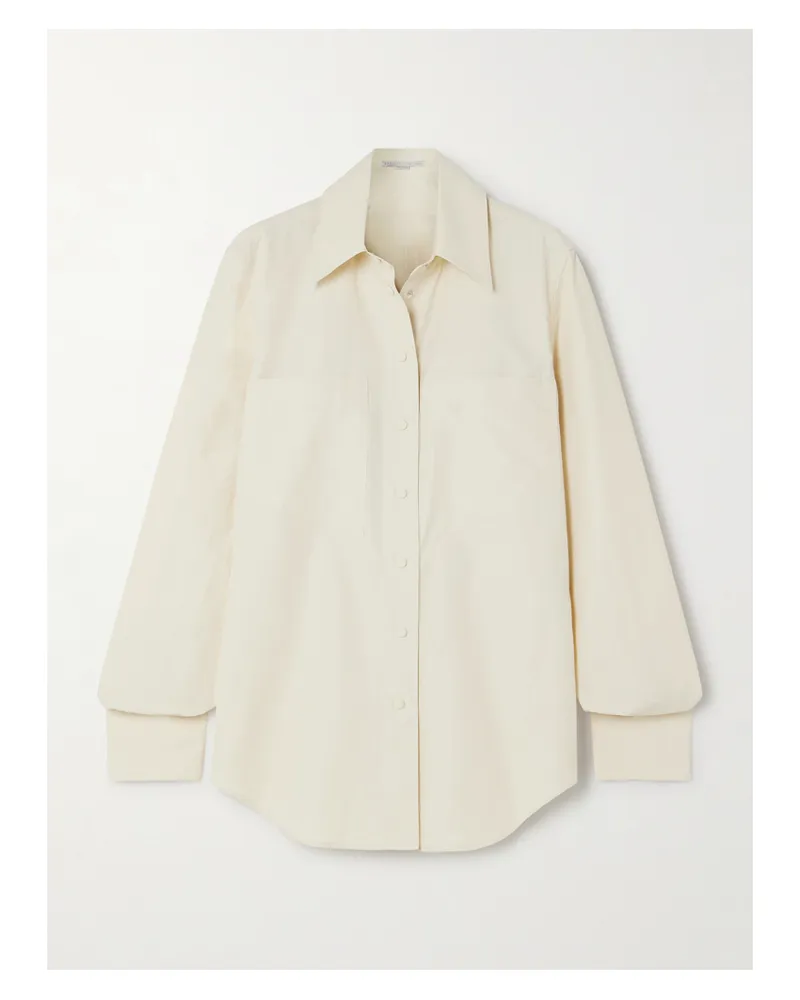 Stella McCartney Net Sustain Hemd Aus Popeline Aus Einer Biobaumwollmischung - Creme Creme