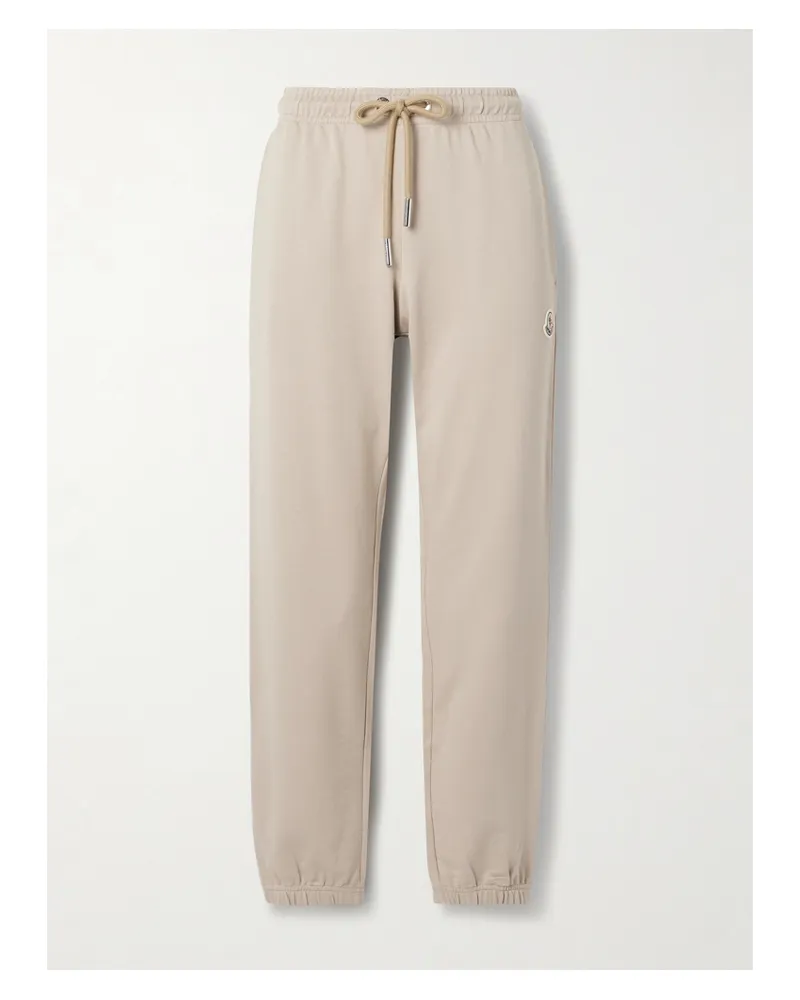 Moncler Jogginghose Aus Baumwoll-jersey Mit Applikation - Neutral Neutral