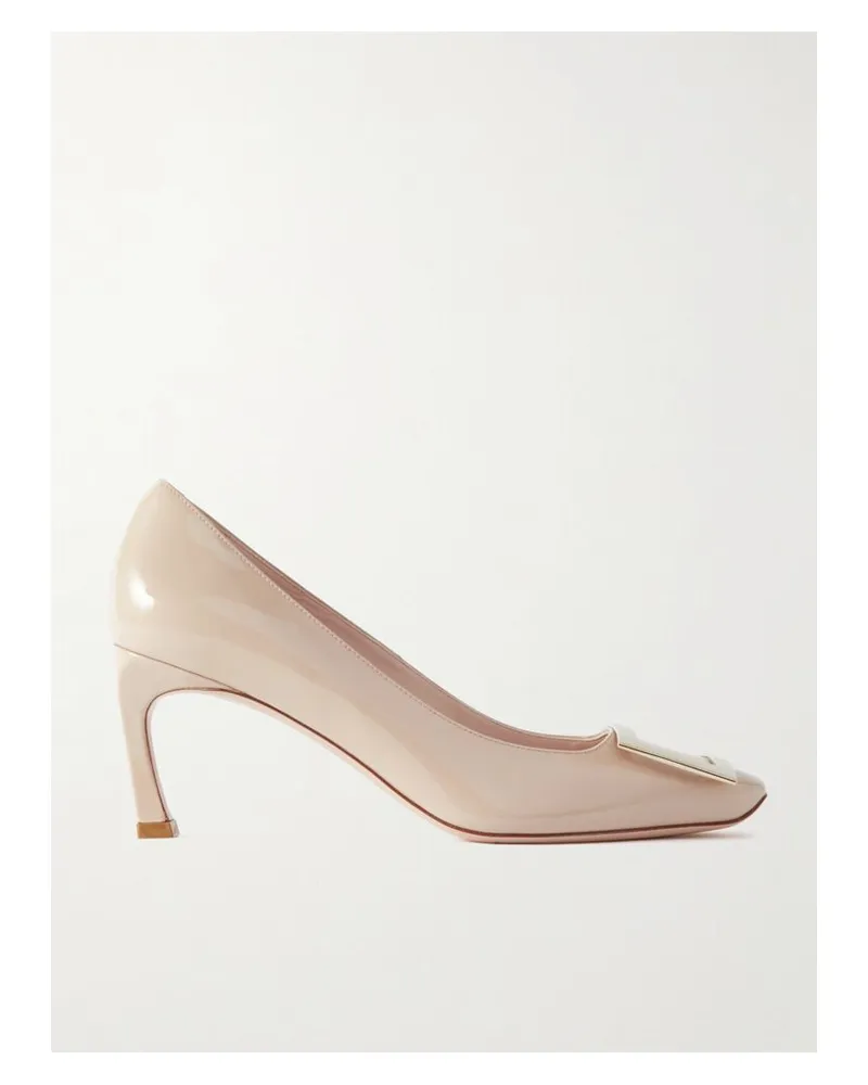 Roger Vivier Belle Vivier Trompette 70 Pumps Aus Lackleder Mit Schnalle - Neutral Neutral