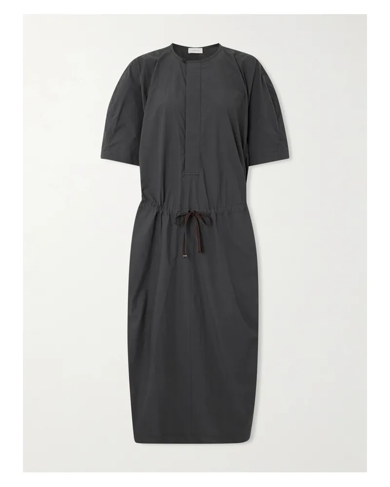 Christophe Lemaire Parachute Midikleid Aus Biobaumwollpopeline - Schwarz Schwarz