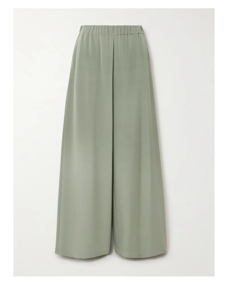 Max Mara Bonn Hose Aus Einer Seidenmischung - Grün Grün