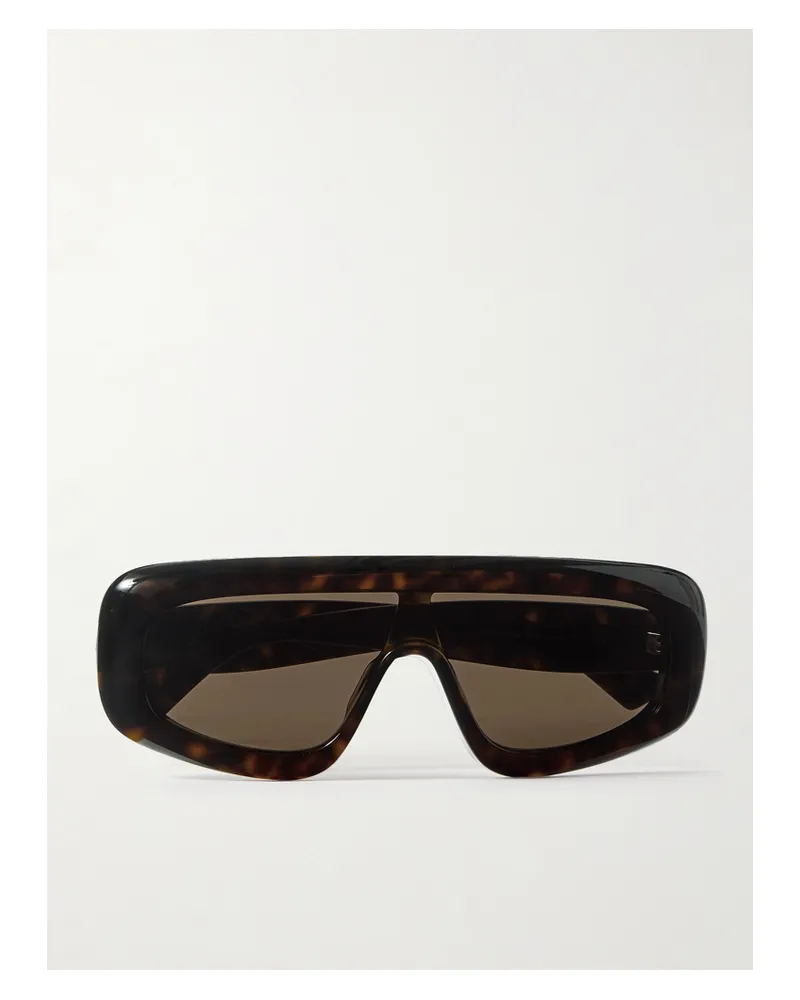 Bottega Veneta Sonnenbrille Mit D-rahmen Aus Azetat In Hornoptik Horn