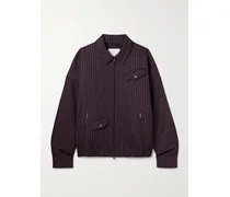 Jules Bomberjacke Aus Wolle Mit Gingham-karo - Lila