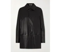 Textured-leather Jacket - Black