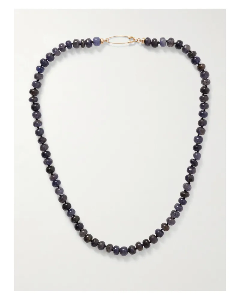 Loren Stewart Blue Valentine Gold Iolite Necklace Blue