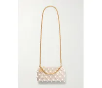 Falabella Mini Embellished Satin Shoulder Bag - Neutrals