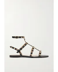 Valentino Garavani Rockstud Sandalen aus Leder Schwarz