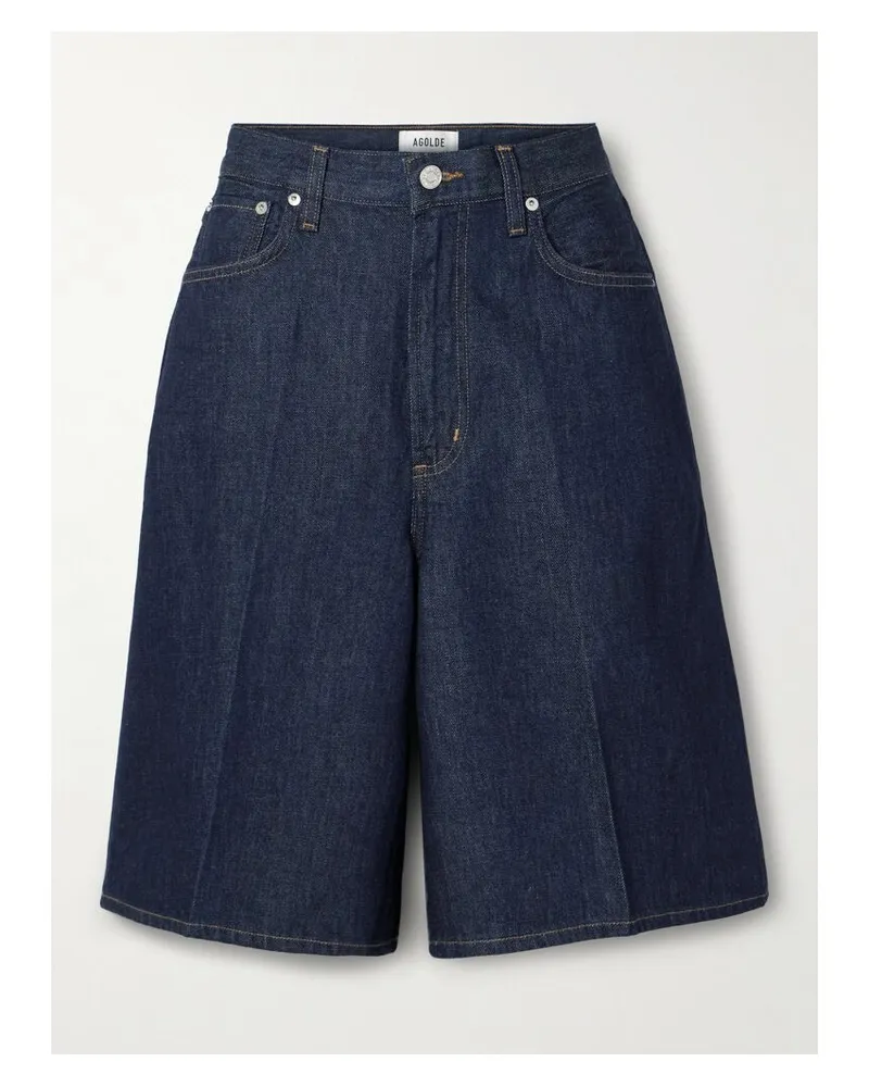 AGOLDE Nolan Jeansshorts Aus Bio-denim - Blau Blau