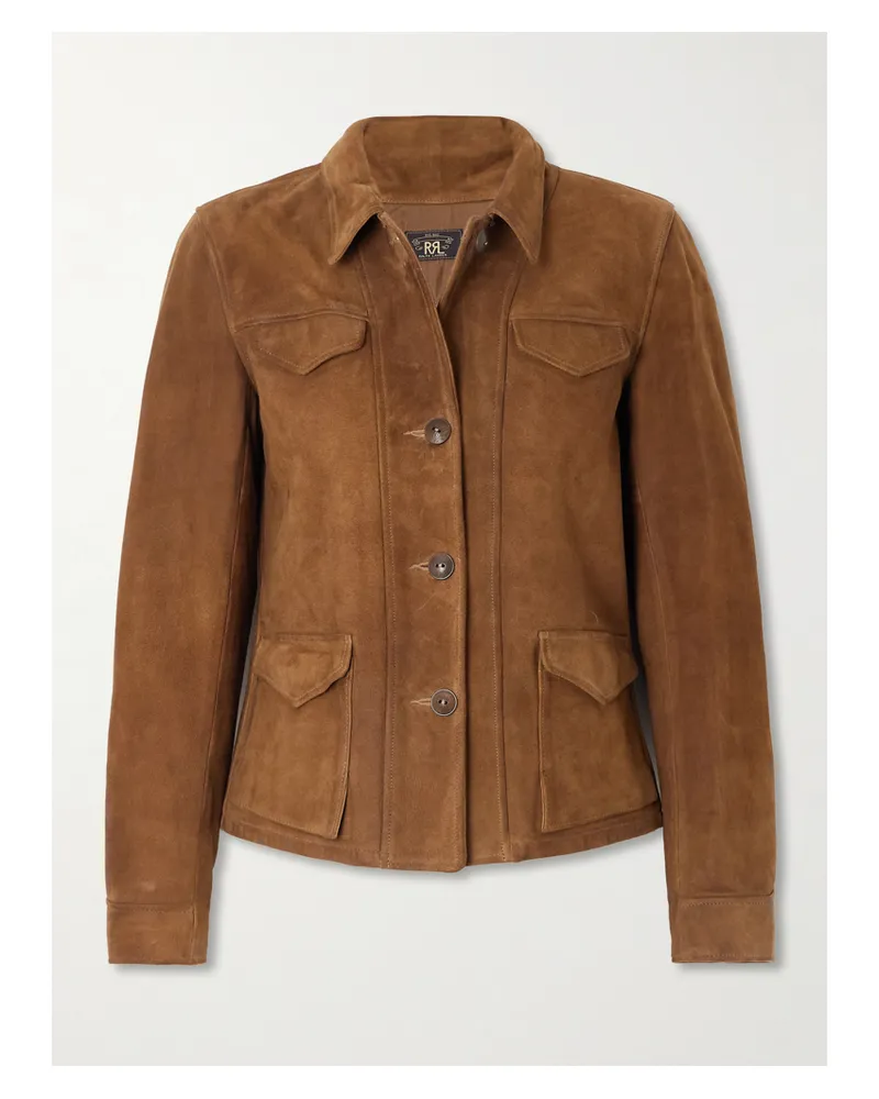 RRL Jacke Aus Veloursleder - Braun Braun