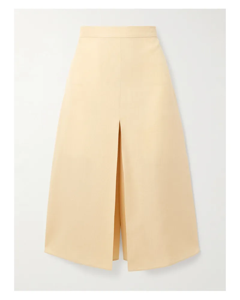 Valentino Garavani Mehrlagige Hose Mit Weitem Bein Aus Canvas - Creme Creme