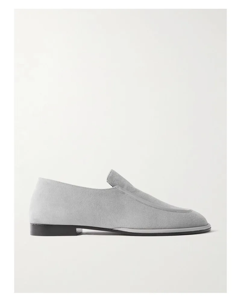 NEOUS Polaris Loafers Aus Veloursleder Mit Lederbesätzen - Grau Grau