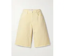 Mica Jeansshorts Mit Fransen - Gelb