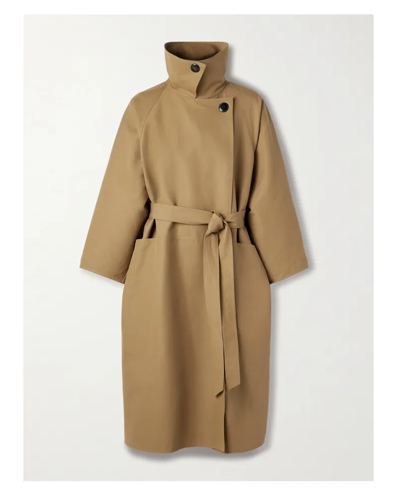 The Row Aurore Oversized-trenchcoat Aus Baumwolle - Braun Braun
