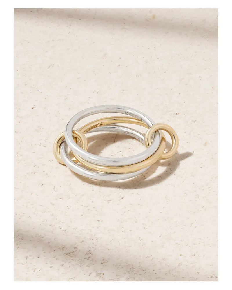 Spinelli Kilcollin Solarium Ring Aus Sterlingsilber Und 18 Karat Gold Gold