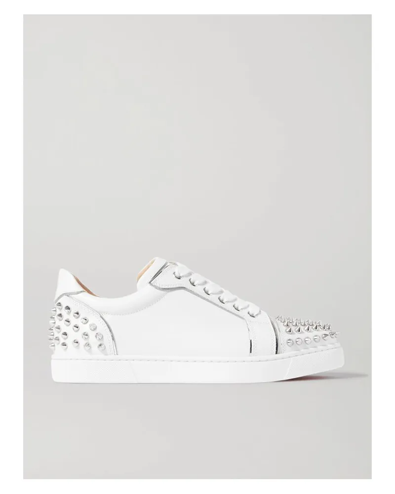 Christian Louboutin Vieira 2 Sneakers Aus Leder Mit Verzierungen - Weiß Weiß