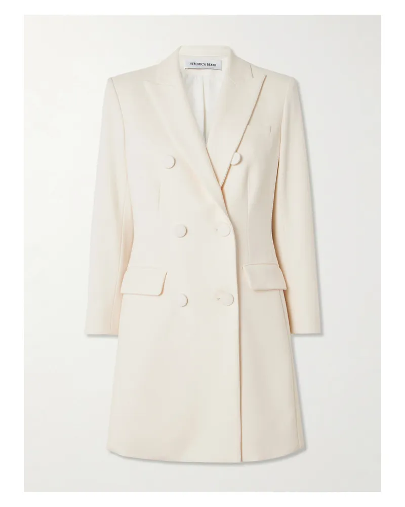 Veronica Beard Elianna Doppelreihiges Minikleid Aus Crêpe - Elfenbein Elfenbein