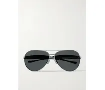 Sardine Silberfarbene Pilotensonnenbrille