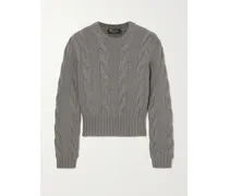 Zopfstrickpullover Aus Kaschmir - Grau