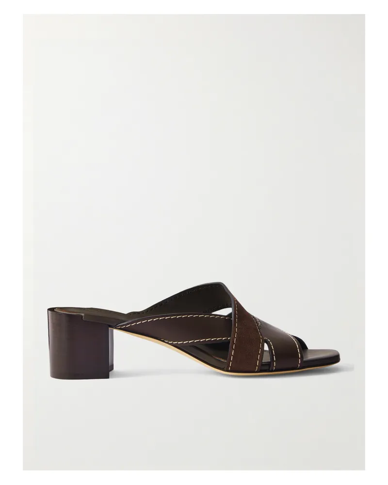 TOD'S Leather Sandals - Brown Brown