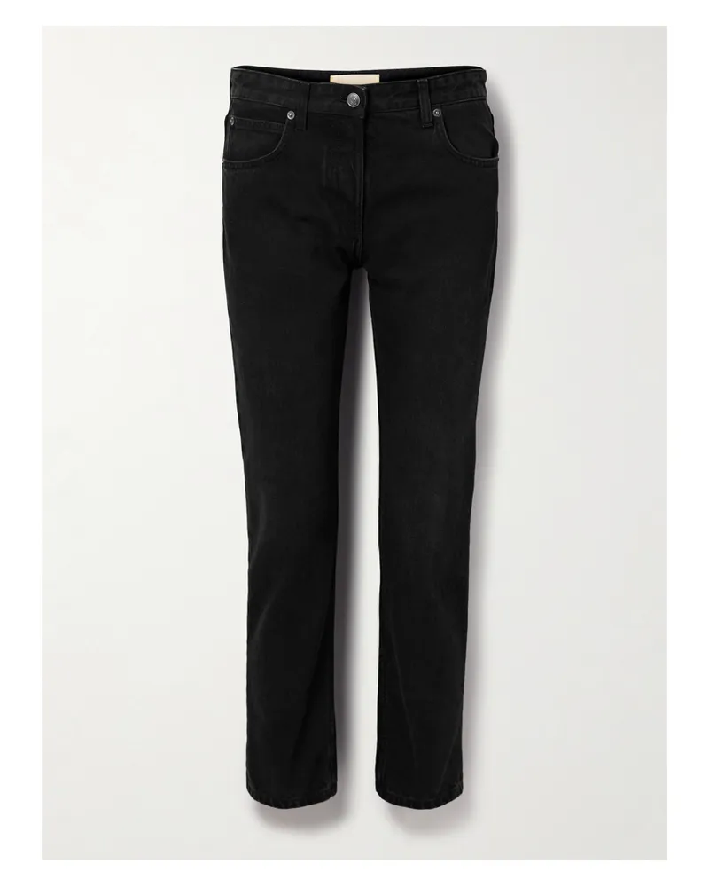 The Row Riaco Halbhohe Jeans Mit Geradem Bein - Schwarz Schwarz