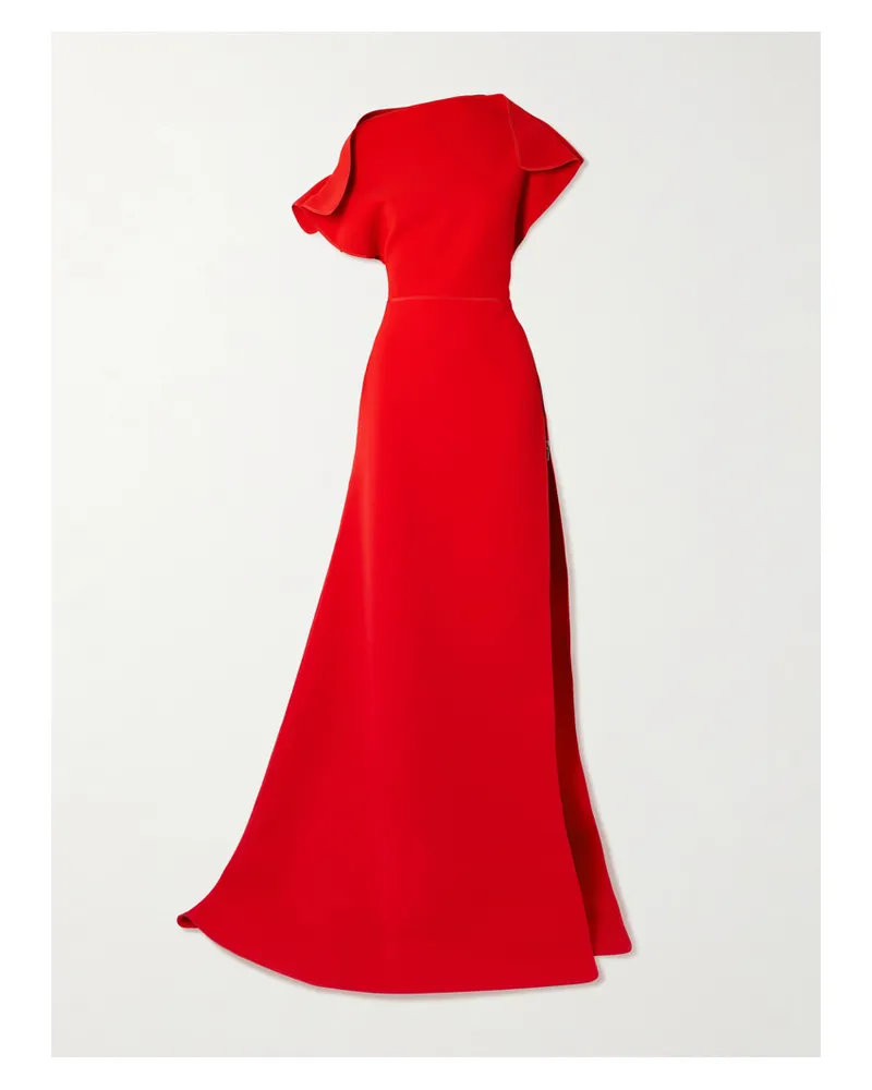 Maticevski Absolve Draped Crepe Gown - Red Red