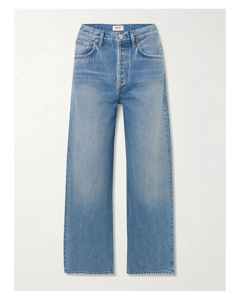 AGOLDE Ren Hoch Sitzende Jeans Mit Weitem Bein - Blau Blau