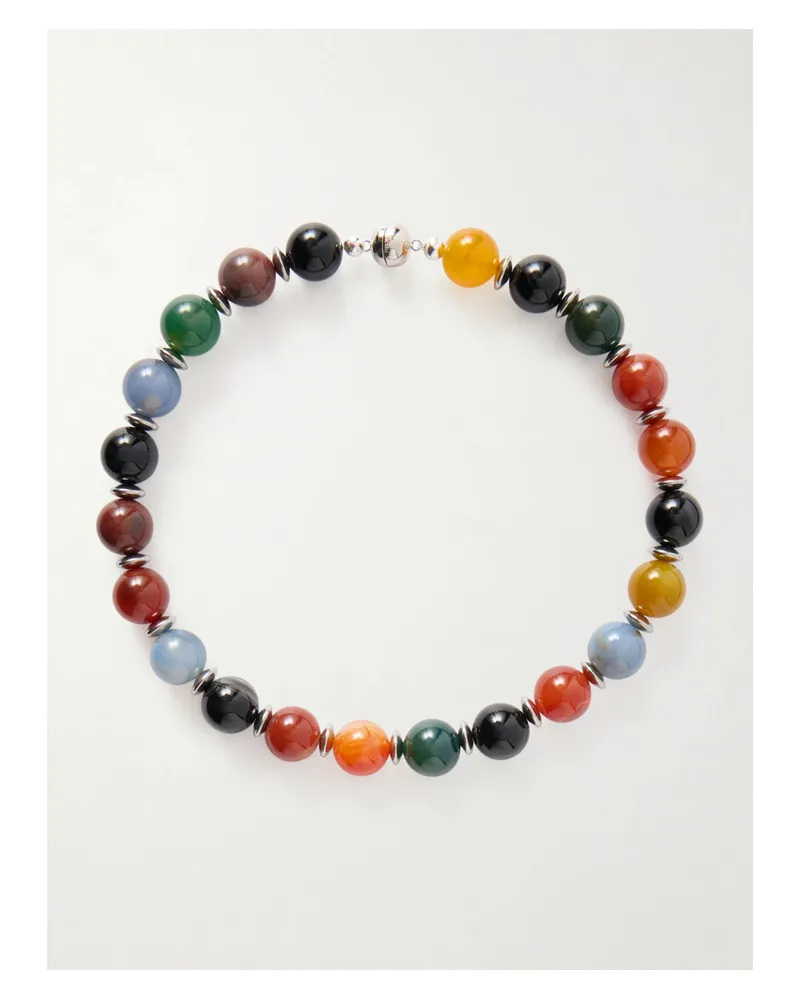 JULIETTA Mavis Silver-tone Beaded Necklace - Multi Multi