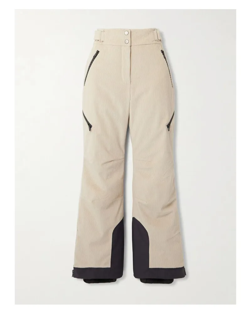 Brunello Cucinelli Ausgestellte Skihose Aus Wattiertem Baumwollcord - Neutral Neutral