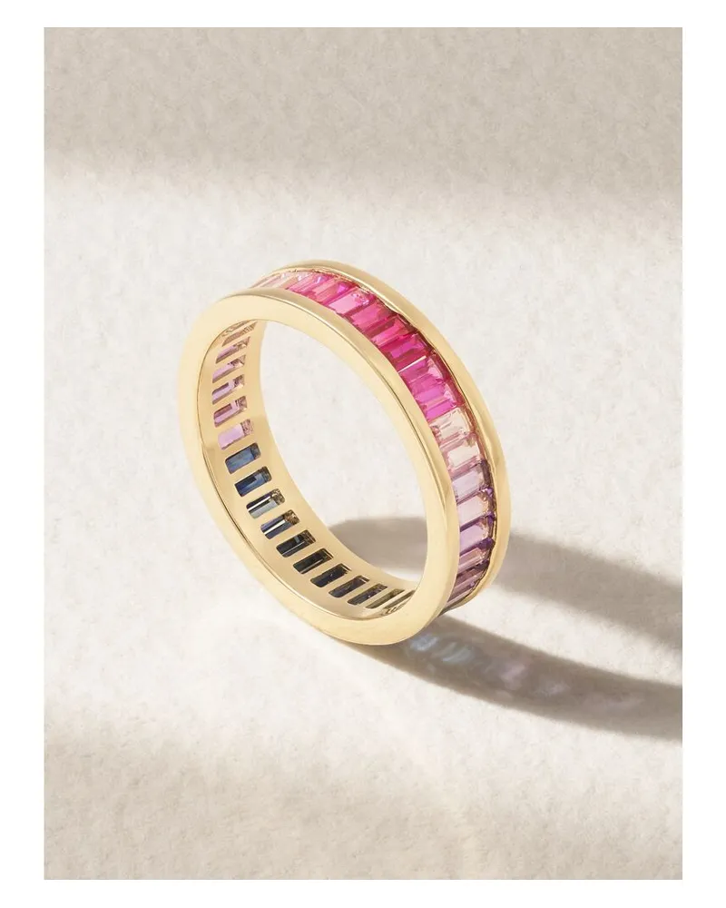 Sydney Evan Memoire-ring Aus 14 Karat Gold Mit Saphiren Und Amethysten Gold