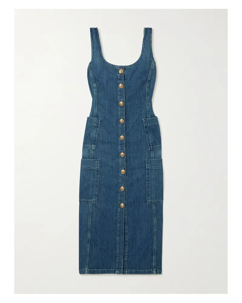 Golden Goose Journey Midi-jeanskleid - Blau Blau
