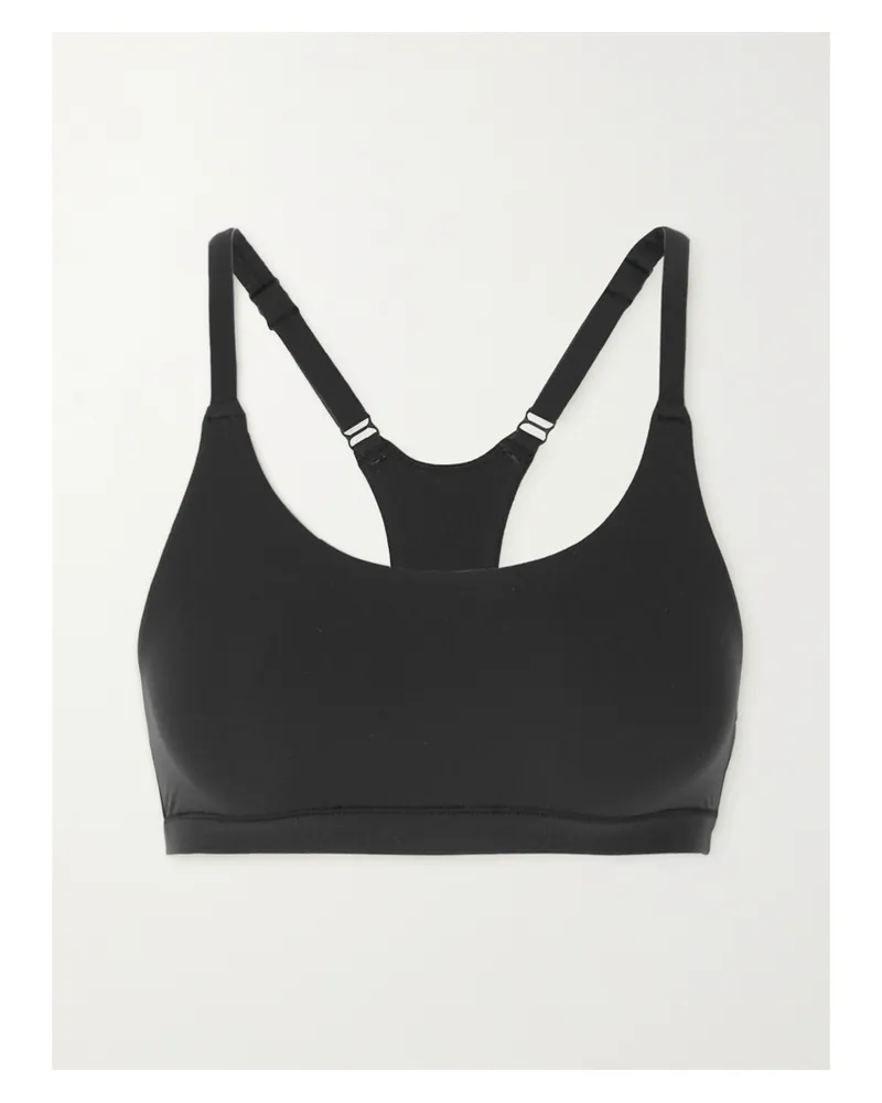 SKIMS Fits Everybody Scoop Racerback Bralette – Onyx – Bustier - Schwarz Schwarz