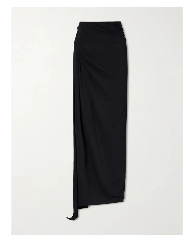Rick Owens Stretch-jersey Maxi Skirt - Black Black