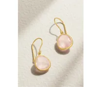 Ohrringe aus 18 Karat Gold mit Rosenquarzen