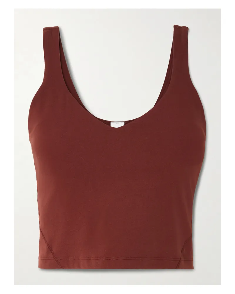 LULULEMON Align™ Verkürztes Tanktop Aus Nulu™-material - Burgunder Burgunder
