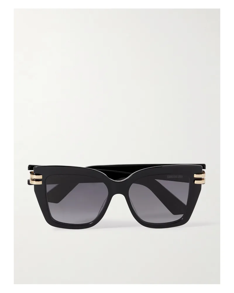 Dior Cdior S1i Square-frame Acetate Sunglasses - Black Black