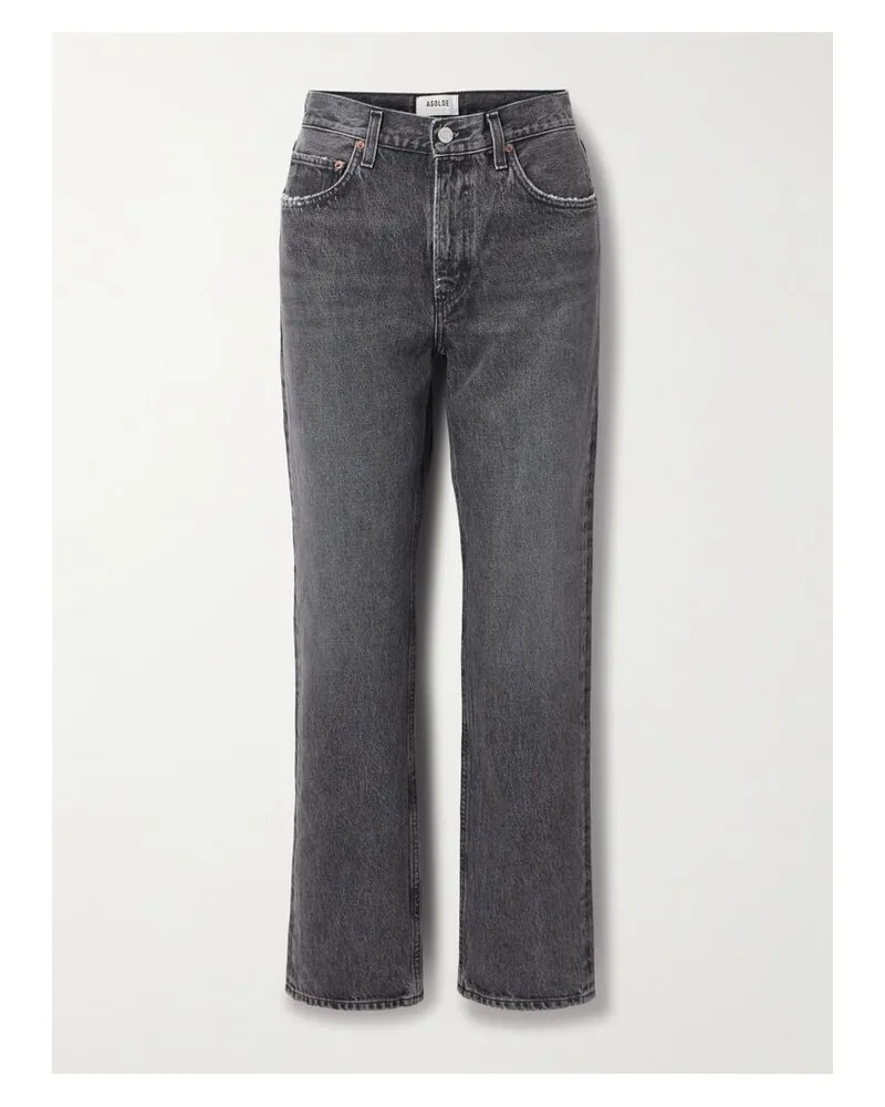 AGOLDE Valen Halbhohe Jeans Mit Geradem Bein - Grau Grau