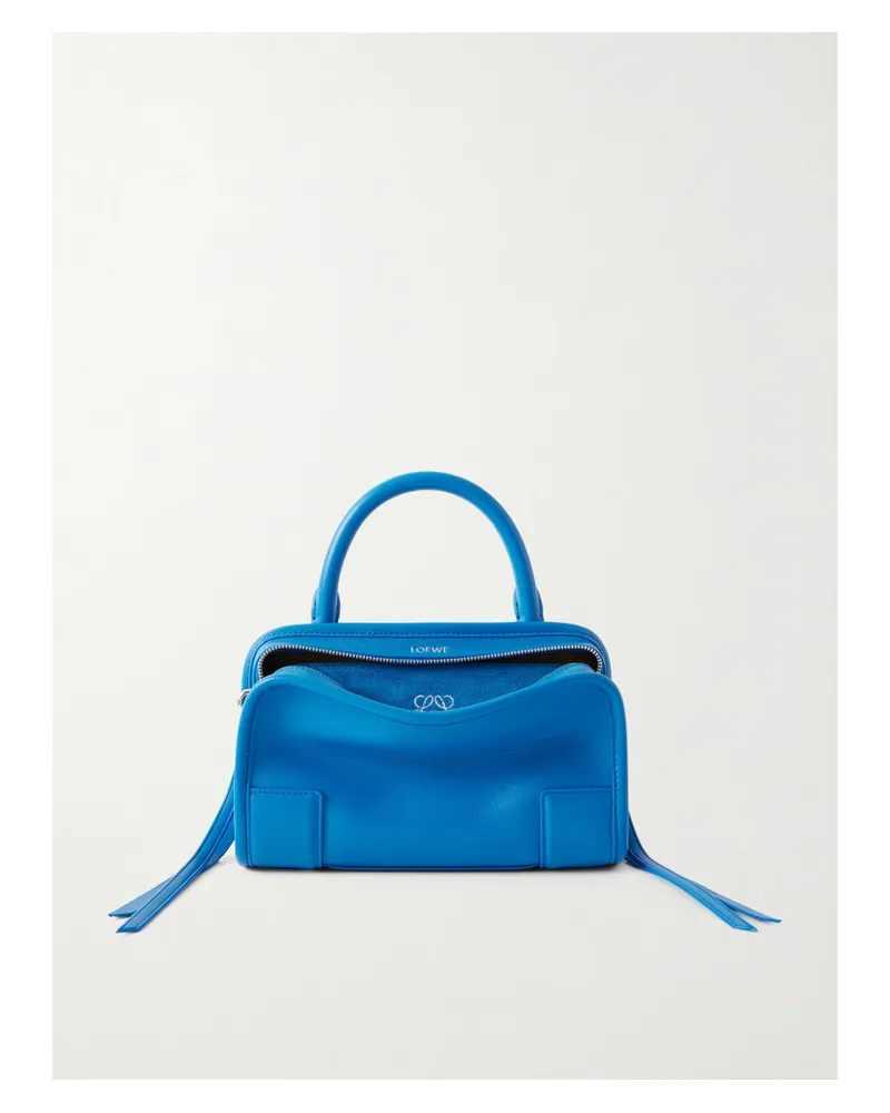 Loewe Amazona 180 Mini Leather Shoulder Bag - Blue Blue