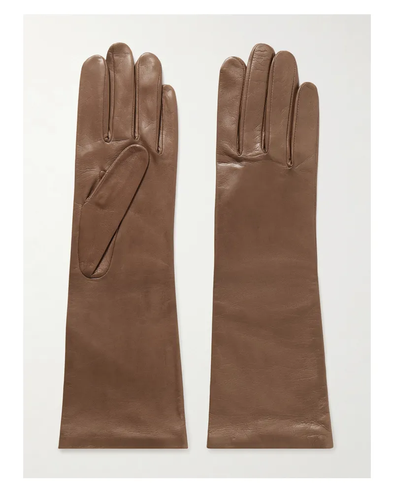 Agnelle Celia Handschuhe Aus Leder - Braun Braun