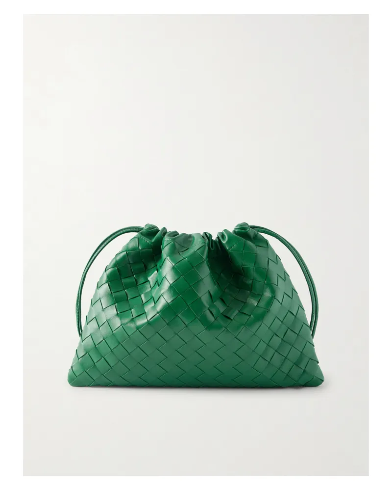 Bottega Veneta Dustbag Small Intrecciato Leather Pouch - Green Green