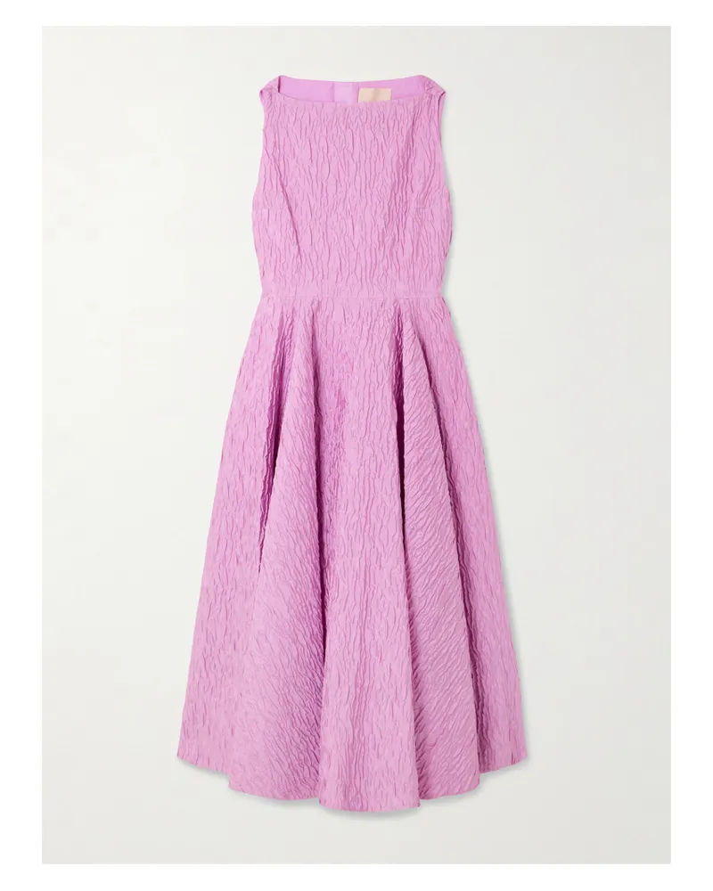 Roksanda Ilincic Tera Midikleid Aus Cloqué - Pink Pink