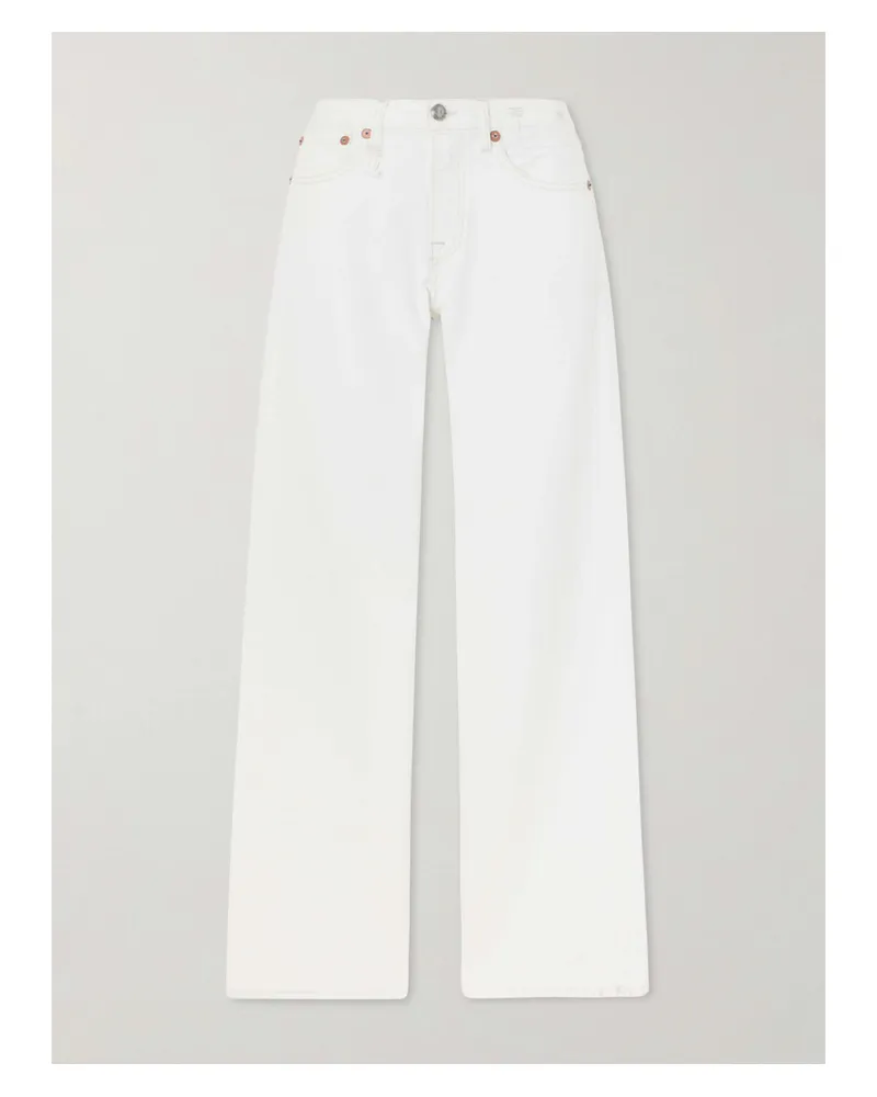 R13 Effie Straight-leg Jeans - White White