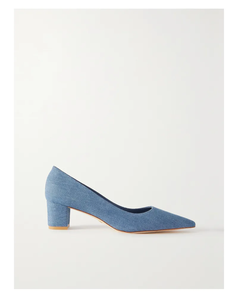 Stuart Weitzman Stuart Pumps Mit Spitzer Kappe Aus Denim - Blau Blau