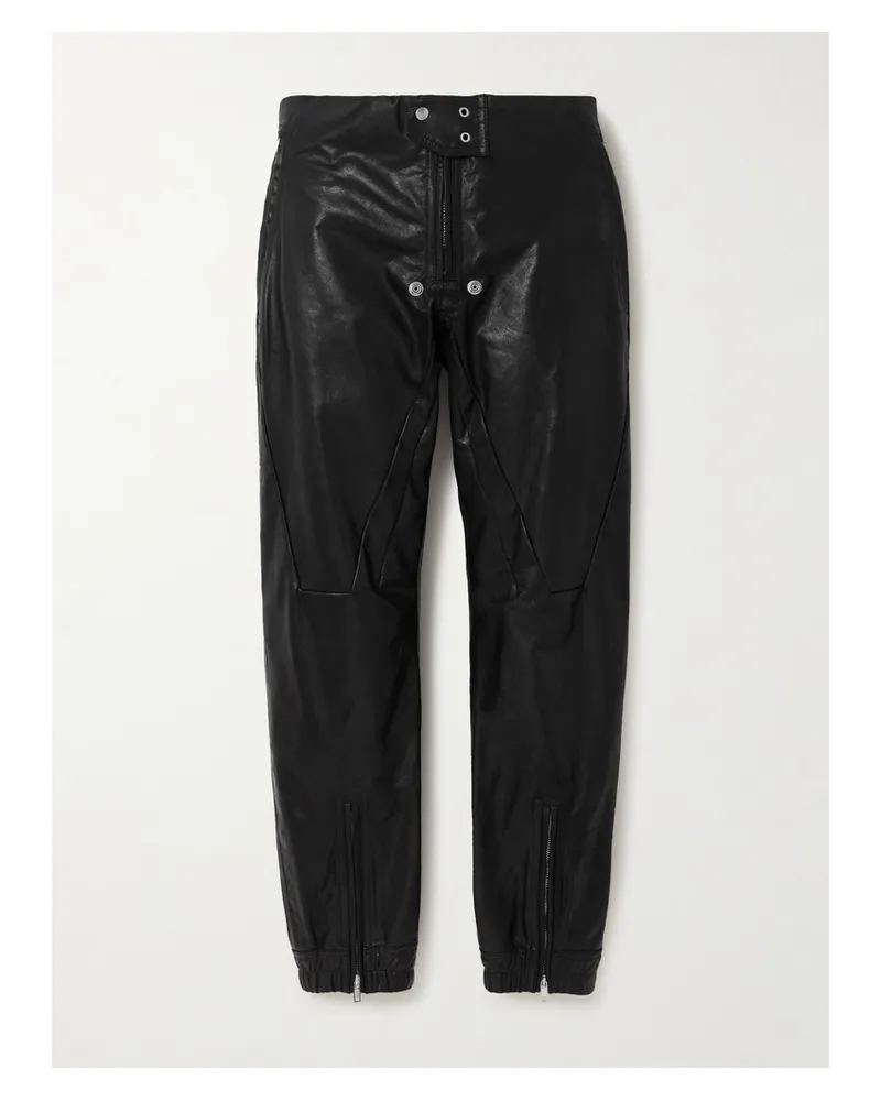 Rick Owens Hose Aus Leder - Schwarz Schwarz