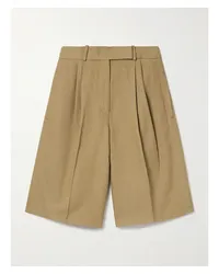 Proenza Schouler Jenny Shorts aus Twill aus einer Baumwoll-leinenmischung Neutral